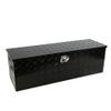 SPOFLYINN Aluminum Heavy Duty Truck Bed 5 Bar Tread Tool Box Trailer Pickup Underbody Toolbox With Lock Keys 38.8" x 12.8" x 10.4" as shown aluminum view 1