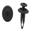 100pcs Universal 6.3mm Hole Plastic Black Rivets Fastener Fender Bumper Push Pin Clips for Car Vehicle view 1