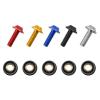 TCHAU Bodywork Kits 10PCS M5x16mm Motorcycle Windscreen Windshield Bolts Screws Nut Fastener Parts (Color : Black) view 2