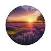 Lavender Meadow at Sunset Spring Printed Spare Tire Cover Dust-Proof Weatherproof Wheel Covers Personalized Wheel Tire Protectors Universal Fit for Trailer Rv SUV Truck Camper Travel Accessories view 2