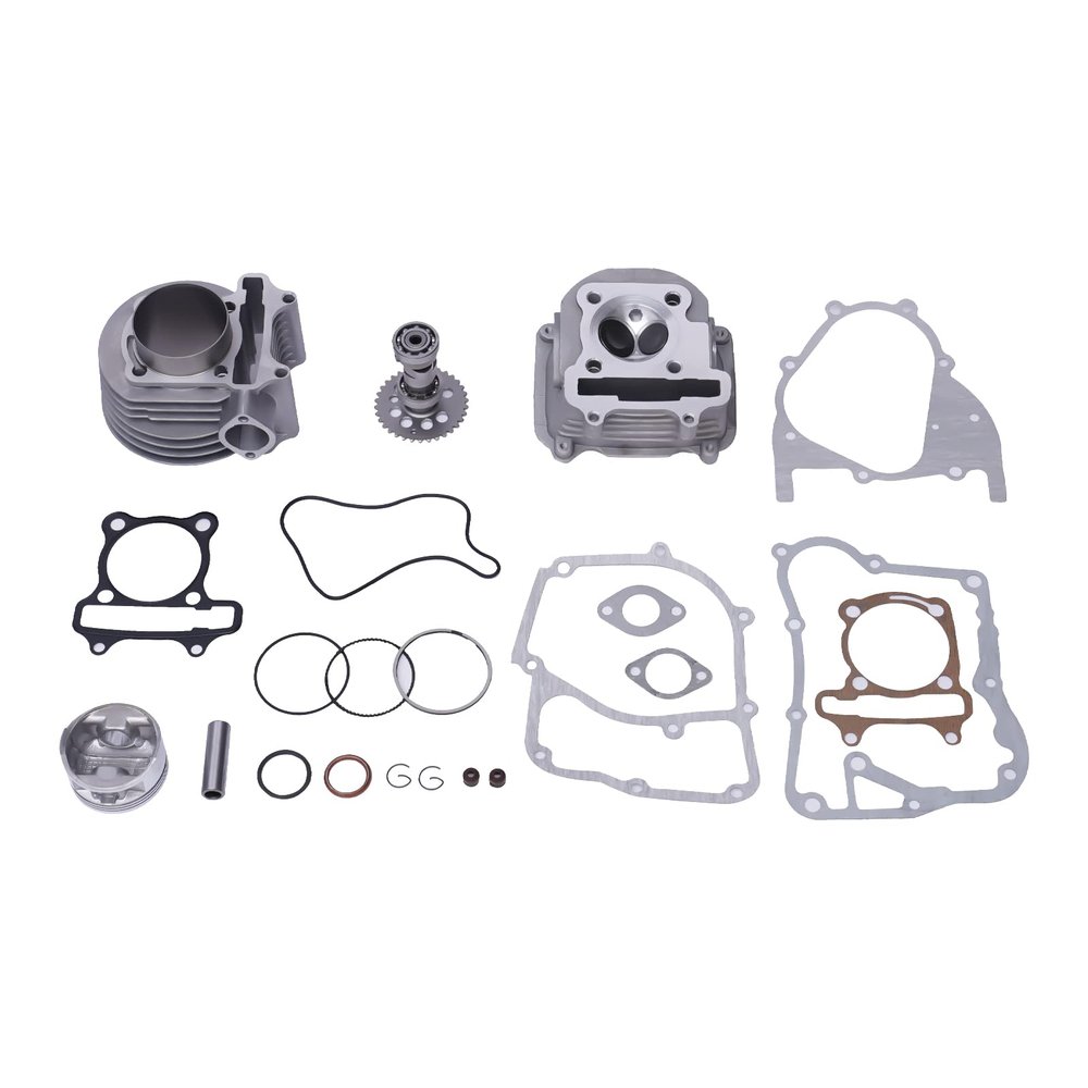 RustyVioum 150cc Big Bore Cylinder Kit 61mm Bore Fit Scooter ATV Quad With 150CC Gy6 Motors Kit Head Piston Gasket Set 61mm 150cc