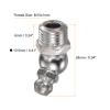 HARFINGTON 15pcs Nickel-Plated Iron 45 Degree Grease Fitting M10x1mm Metric Thread Hydraulic Grease Nipple Accessories for Car view 2