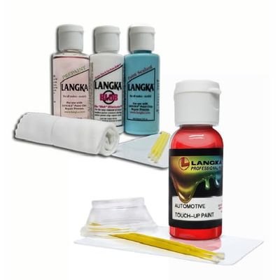 Langka Paint Chip Repair Kit and 1oz Touch-Up Paint Compatible with 2023, Toyota, Corolla, 3U5, Bright Red Tricoat.