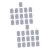 Healifty 32pcs Replacement Cloth Handheld Kitchen Decontamination Brush Head Window Dust Cleaner Tool Brush Head view 1