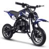 MotoTec DB-01 50cc 2-Stroke Kids Gas Dirt Bike Blue view 4