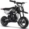 MotoTec DB-02 50cc 2-Stroke Kids Supermoto Gas Dirt Bike Black view 1