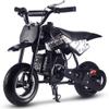 MotoTec DB-02 50cc 2-Stroke Kids Supermoto Gas Dirt Bike Black view 3