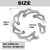 Coimoviol 220MM Rear Brake Disc Rotor Compatible with KTM 125 250 350 450 500 1994-2022, Husqvarna 125-501 FE/TE/FC/TC/TX/FX, Husaberg 125-570 TE, Motorcycle 8.6" Brake Disc view 3