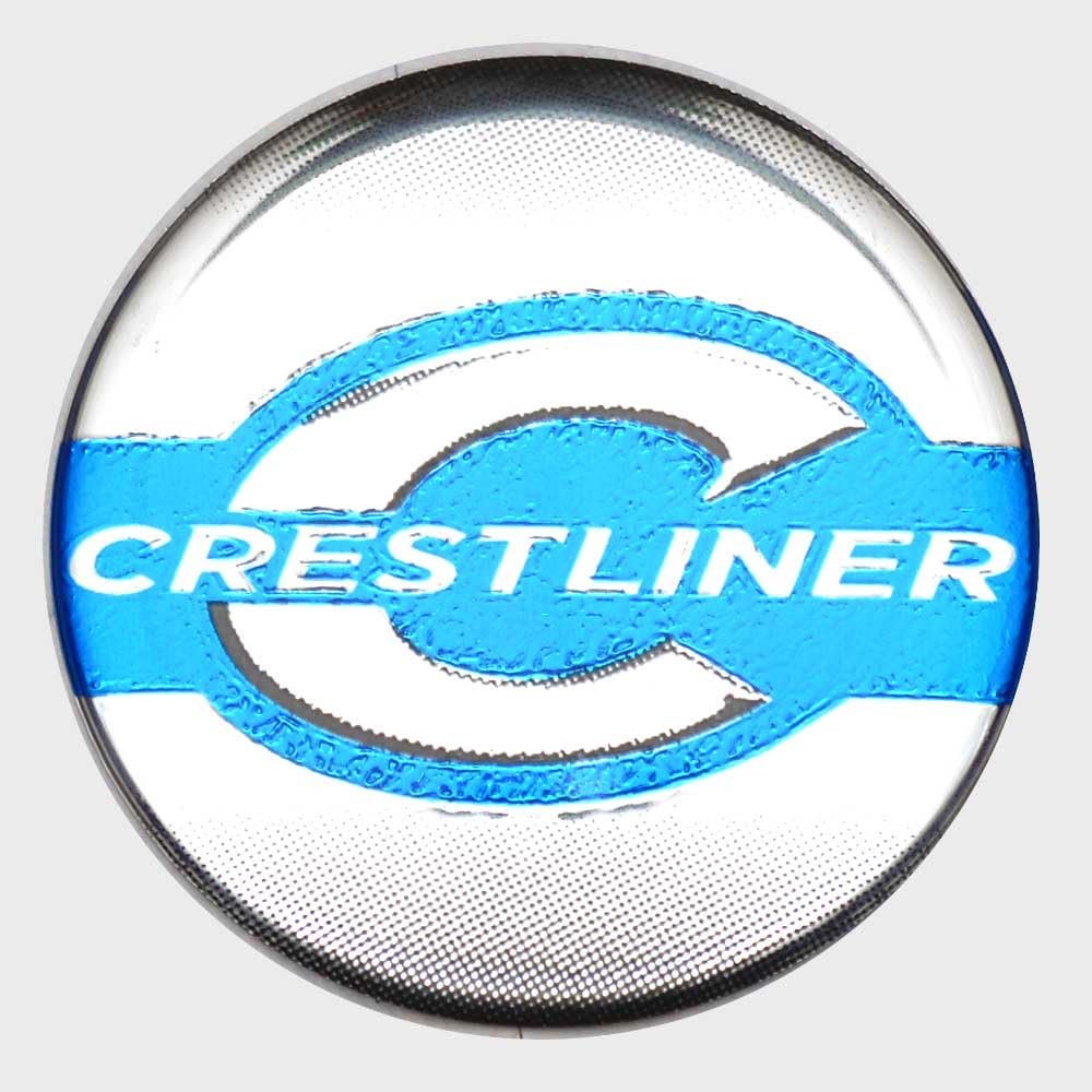 Crestliner Boat Steering Wheel Decal 2088140 | 1 5/8 Inch Blue Sticker