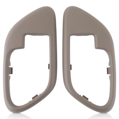 GoaMotors Interior Door Handle Trim Bezel Tan Color 15708080 15708079 Fit for Chevy for GMC Truck for Silverado Suburban for Tahoe Yukon C1500 C2500 C3500 K1500 K2500