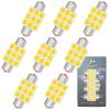 Wiseshine 36mm Festoon Dome LED Bulbs,6418 LED Bulb Natural White 4500k,6411 LED Bulb C5W DE3425 DE3423 DC 12V for Automotive Interior Reading Map Glove box Lights (Pack 8) view 1