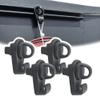 Phamyor Mini Tie Down with Hooks for Toyota Tacoma 2005-2021 & Tundra 2007-2021, for Deck Rail System Truck/Truck Bed Cleat, Replace PT278-35075,PT278-00160,PT785-35051, Heavy Duty Nylon, Black, 4pcs view 1