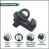 Phamyor Mini Tie Down with Hooks for Toyota Tacoma 2005-2021 & Tundra 2007-2021, for Deck Rail System Truck/Truck Bed Cleat, Replace PT278-35075,PT278-00160,PT785-35051, Heavy Duty Nylon, Black, 4pcs view 2