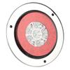 LBRST 2x 4" Round 24 LED Trailer Tail Light Stop Turn Signal Brake Marker Clearance Running Lights w/Chrome Bezels for Truck Trailer RV Jeep UTE UTV view 4