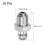 uxcell 201 Stainless Steel Straight Grease Fitting M8 x 1mm Thread Hydraulic Grease Fitting Accessories, 20Pcs view 2