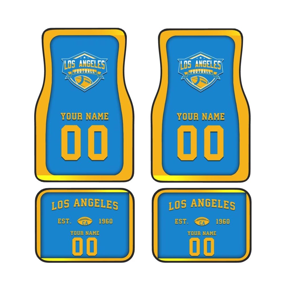 Custom Car Floor Mats,Add Personalized Name and Number As Gifts for Loyal Fans,Car Interior Accessoriess Car AccessoriesFit for Most Car -4 Pieces