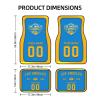 Custom Car Floor Mats,Add Personalized Name and Number As Gifts for Loyal Fans,Car Interior Accessoriess Car AccessoriesFit for Most Car -4 Pieces view 2