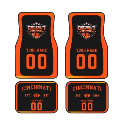 Custom Car Floor Mats,Add Personalized Name and Number As Gifts for Loyal Fans,Car Interior Accessoriess Car AccessoriesFit for Most Car -4 Pieces
