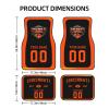Custom Car Floor Mats,Add Personalized Name and Number As Gifts for Loyal Fans,Car Interior Accessoriess Car AccessoriesFit for Most Car -4 Pieces view 2