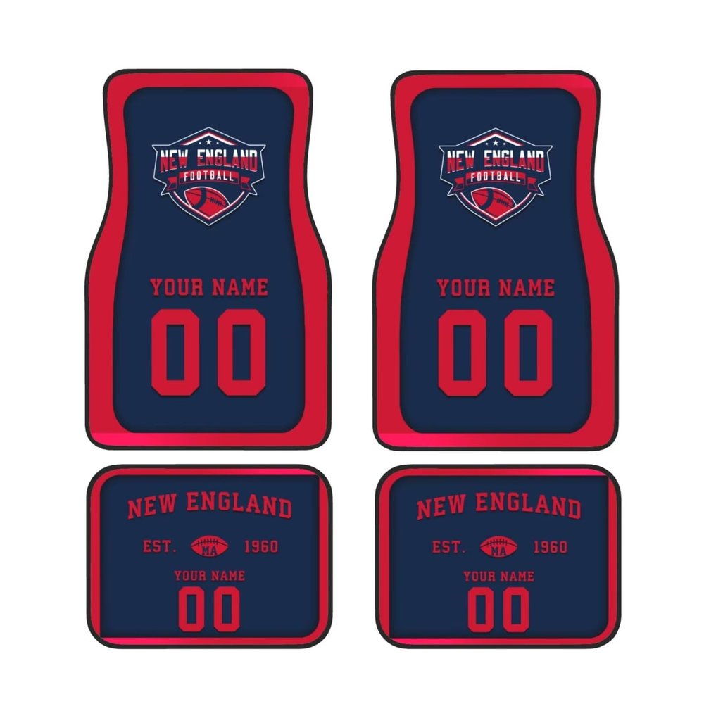 Custom Car Floor Mats,Add Personalized Name and Number As Gifts for Loyal Fans,Car Interior Accessoriess Car AccessoriesFit for Most Car -4 Pieces