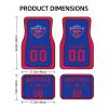 Custom Car Floor Mats,Add Personalized Name and Number As Gifts for Loyal Fans,Car Interior Accessoriess Car AccessoriesFit for Most Car -4 Pieces view 2