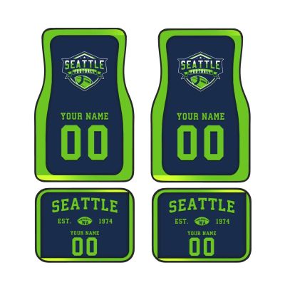 Custom Car Floor Mats,Add Personalized Name and Number As Gifts for Loyal Fans,Car Interior Accessoriess Car AccessoriesFit for Most Car -4 Pieces
