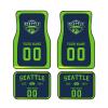 Custom Car Floor Mats,Add Personalized Name and Number As Gifts for Loyal Fans,Car Interior Accessoriess Car AccessoriesFit for Most Car -4 Pieces view 1