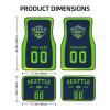 Custom Car Floor Mats,Add Personalized Name and Number As Gifts for Loyal Fans,Car Interior Accessoriess Car AccessoriesFit for Most Car -4 Pieces view 2