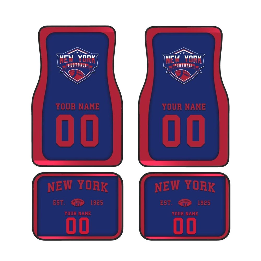 Custom Car Floor Mats,Add Personalized Name and Number As Gifts for Loyal Fans,Car Interior Accessoriess Car AccessoriesFit for Most Car -4 Pieces