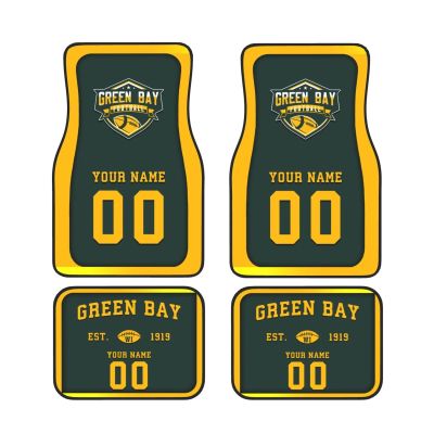 Custom Car Floor Mats,Add Personalized Name and Number As Gifts for Loyal Fans,Car Interior Accessoriess Car AccessoriesFit for Most Car -4 Pieces