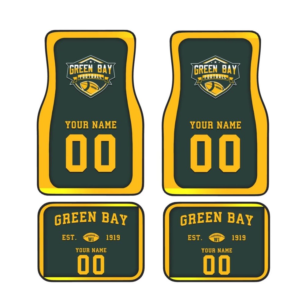 Custom Car Floor Mats,Add Personalized Name and Number As Gifts for Loyal Fans,Car Interior Accessoriess Car AccessoriesFit for Most Car -4 Pieces