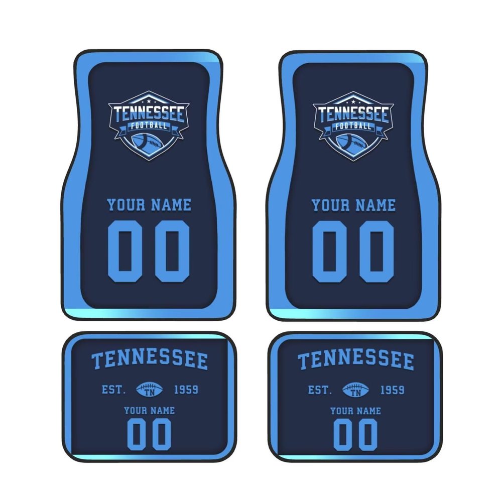 Custom Car Floor Mats,Add Personalized Name and Number As Gifts for Loyal Fans,Car Interior Accessoriess Car AccessoriesFit for Most Car -4 Pieces