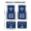 Custom Car Floor Mats,Add Personalized Name and Number As Gifts for Loyal Fans,Car Interior Accessoriess Car AccessoriesFit for Most Car -4 Pieces view 2