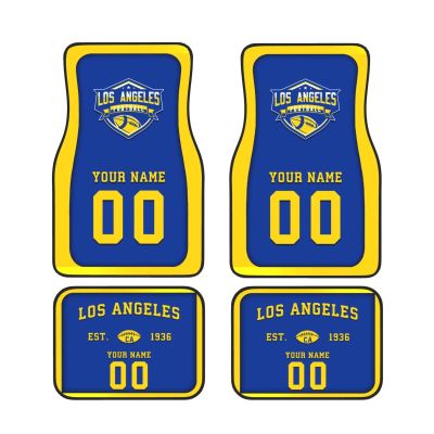 Custom Car Floor Mats,Add Personalized Name and Number As Gifts for Loyal Fans,Car Interior Accessoriess Car AccessoriesFit for Most Car -4 Pieces
