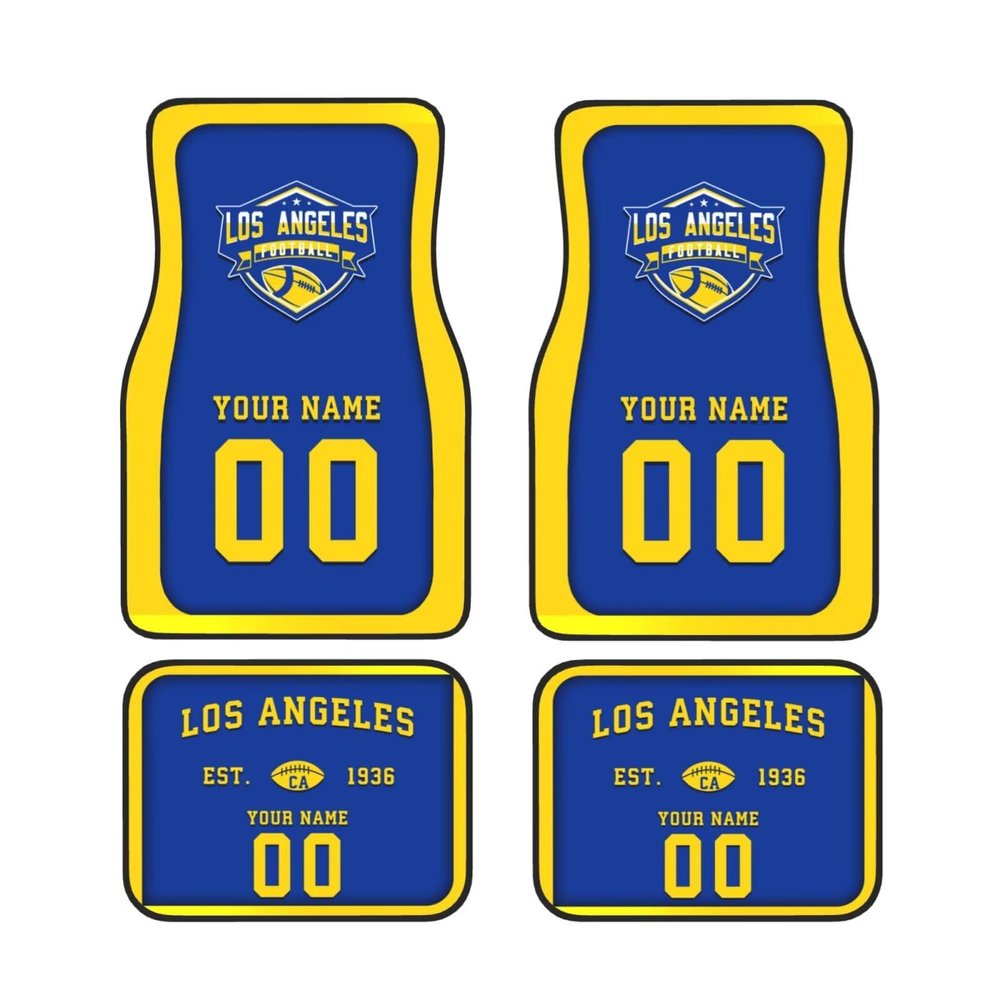 Custom Car Floor Mats,Add Personalized Name and Number As Gifts for Loyal Fans,Car Interior Accessoriess Car AccessoriesFit for Most Car -4 Pieces