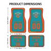Custom Car Floor Mats,Add Personalized Name and Number As Gifts for Loyal Fans,Car Interior Accessoriess Car AccessoriesFit for Most Car -4 Pieces view 2