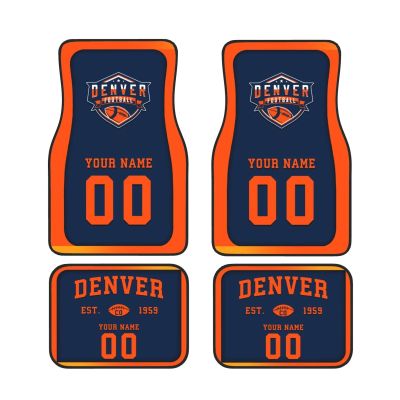 Custom Car Floor Mats,Add Personalized Name and Number As Gifts for Loyal Fans,Car Interior Accessoriess Car AccessoriesFit for Most Car -4 Pieces