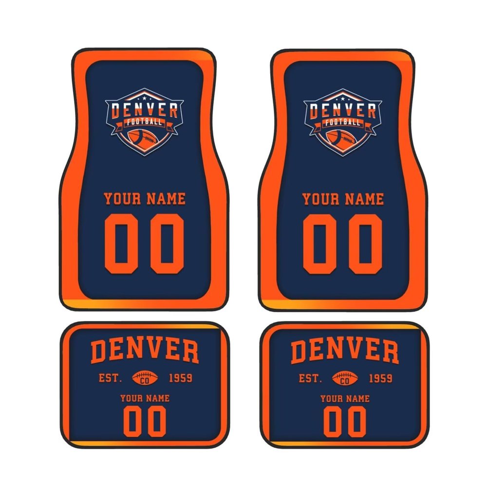 Custom Car Floor Mats,Add Personalized Name and Number As Gifts for Loyal Fans,Car Interior Accessoriess Car AccessoriesFit for Most Car -4 Pieces