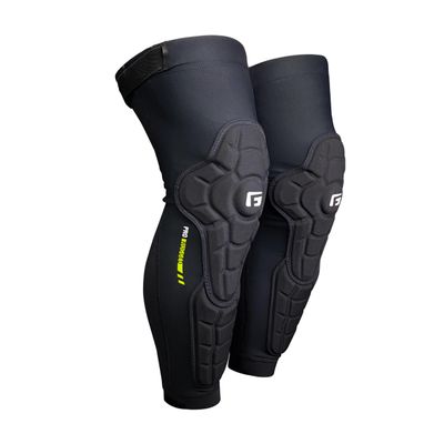 G-Form Pro-Rugged 2 Knee-Shin Guard - Comfortable - Protective Knee-Shin Guards with Pads for Biking & Cycling - Durable Compression - Black, Youth L/XL
