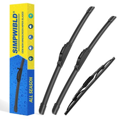 SIMPWIBLD 3 wipers Replacement for 1999-2004 Honda Odyssey/1999-2003 Lexus RX300/2001-2006 Acura MDX Windshield Wiper Blades Original Equipment Replacement 24"+21"+16" (Set of 3) U/J HOOK