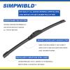 SIMPWIBLD 3 wipers Replacement for 1999-2004 Honda Odyssey/1999-2003 Lexus RX300/2001-2006 Acura MDX Windshield Wiper Blades Original Equipment Replacement 24"+21"+16" (Set of 3) U/J HOOK view 3