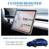 MILD EAST Screen Protector Frame for Tesla Model 3/Y, Silicone Screen Edge Protection Decor Accessories for 2016-2023 Model 3 & 2020-2023 Model Y, Gray view 2