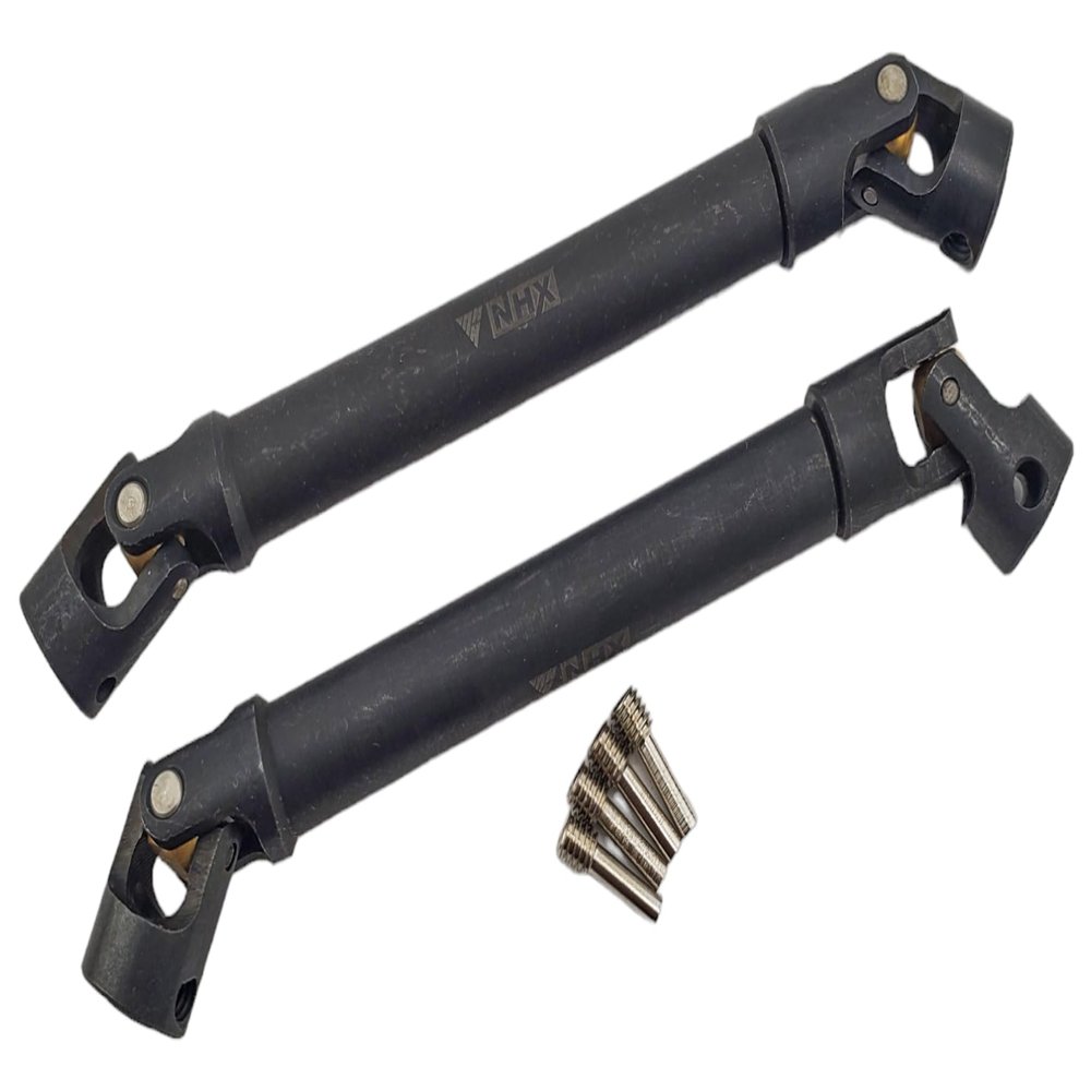NHX RC 118-170mm Metal Splined Center Driveshaft CVD (2) for 1/10