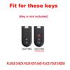 TECART Car Key Case Protector key fob holder Fit For Daihatsu Tanto LA600S LA800S LA610S Fit For Toyota Rush 3 Button Silver view 2