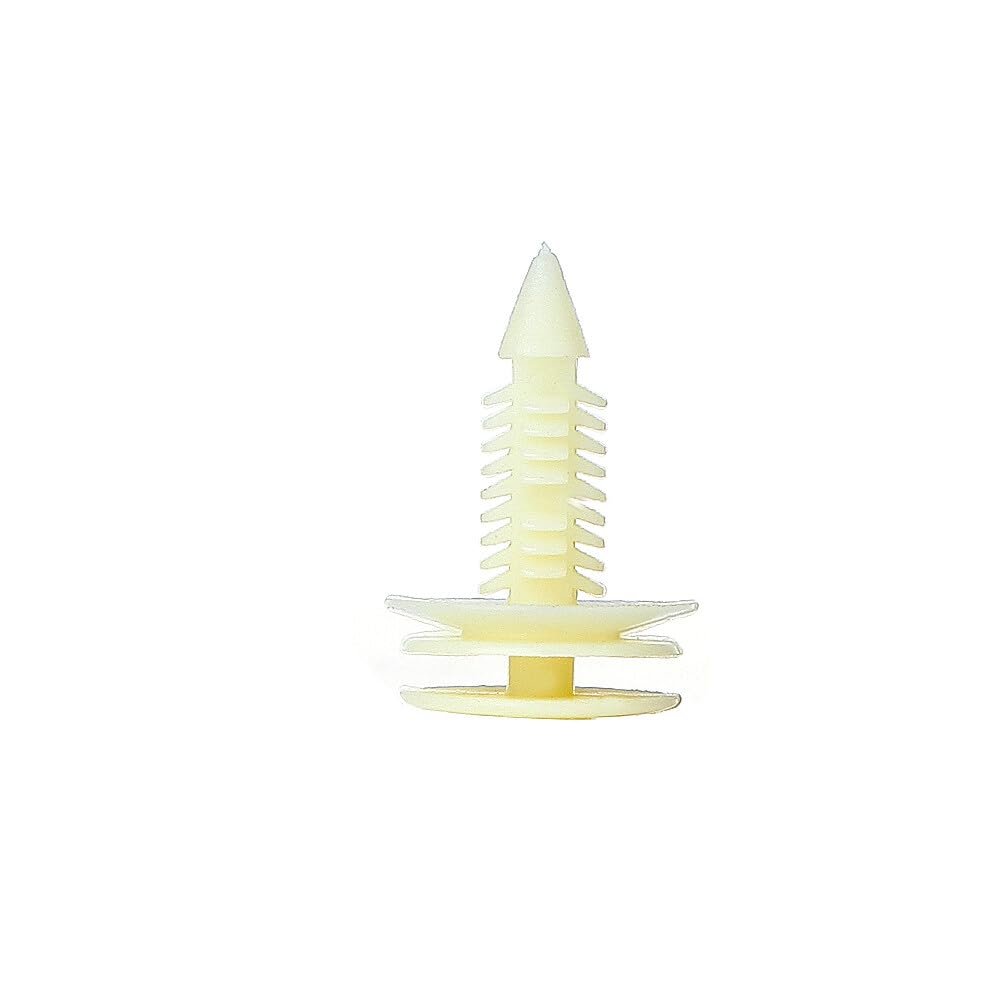 OCPTY Nylon Bumper Fasteners Fender Rivet Clips Push Type Car Retainer Kit Yellow nylon and plastic 8mm (0.32")