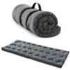 Jamdok Cot Mattress Topper for Camp Cot/Rv Bunk/Narrow Twin Beds(75X30),Thickened Quilted Pad,Lightweight Foldable Sleeping Mat for Traveling Hiking Backpacking,Portable,Gray view 1