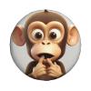 The Silent Monkey Printed Spare Tire Cover Dust-Proof Weatherproof Wheel Covers Personalized Wheel Tire Protectors Universal Fit for Trailer Rv SUV Truck Camper Travel Accessories view 2