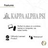 Desert Cactus Kappa Alpha Psi Sticker KAP Yo Nupe Divine Nine D9 Name Logo Vinyl Decal Laptop Water Bottle Car Scrapbook (8 inch) view 4