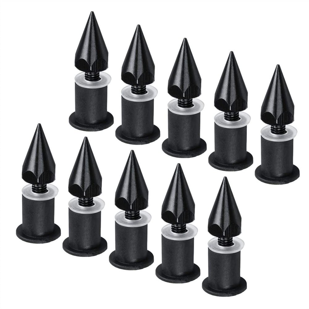 TCHAU Bodywork Kits 10pcs/Set Windscreen E-Bike Motorcycle CNC Screw Mounting Nuts Fairing Screws Bolts Motorbike Windshield Bolts Kit Parts (Color : Black)