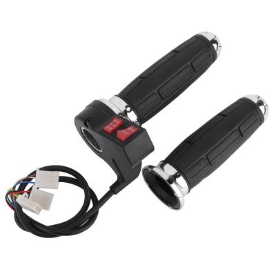 QANYEGN 1Pair Control Throle Handle Grips, 3 Speed Electric Bike Throle Grip with Forward and Reverse Gear, Throle Grip Speed Control